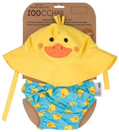 ZOOCCHINI Badewindel &amp; Sonnenhut Set, Duck