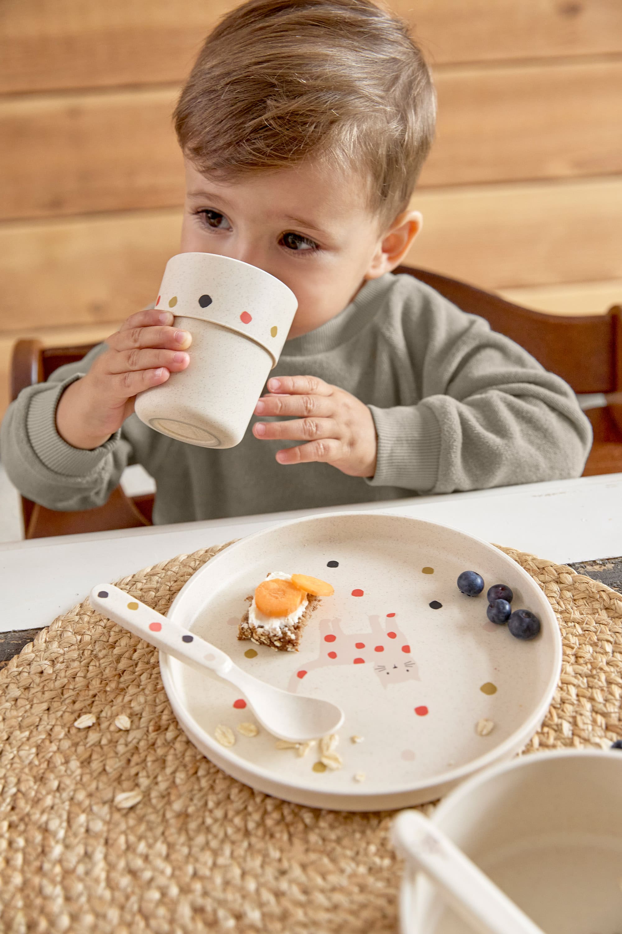 Lässig Kinderlöffel Set (4 Stk), Little Mateys Spicy Orange