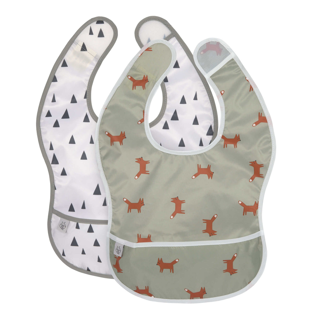 Lässig Lätzchen mit Auffangtasche 2er Pack Little Forest Fuchs