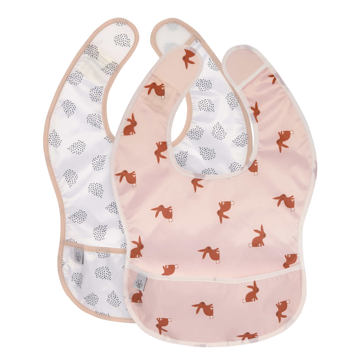 Lässig Lätzchen mit Auffangtasche 2er Pack Little Forest Hase