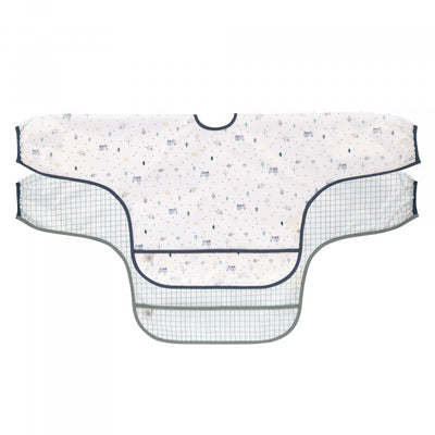 Lässig Ärmellätzchen (2 Stk) - Long Sleeve Bib, Garden Explorer Traktor