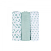 Lässig Muslin Swaddle & Burp Blankets L