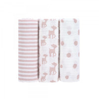 Lässig Muslin Swaddle & Burp Blankets L