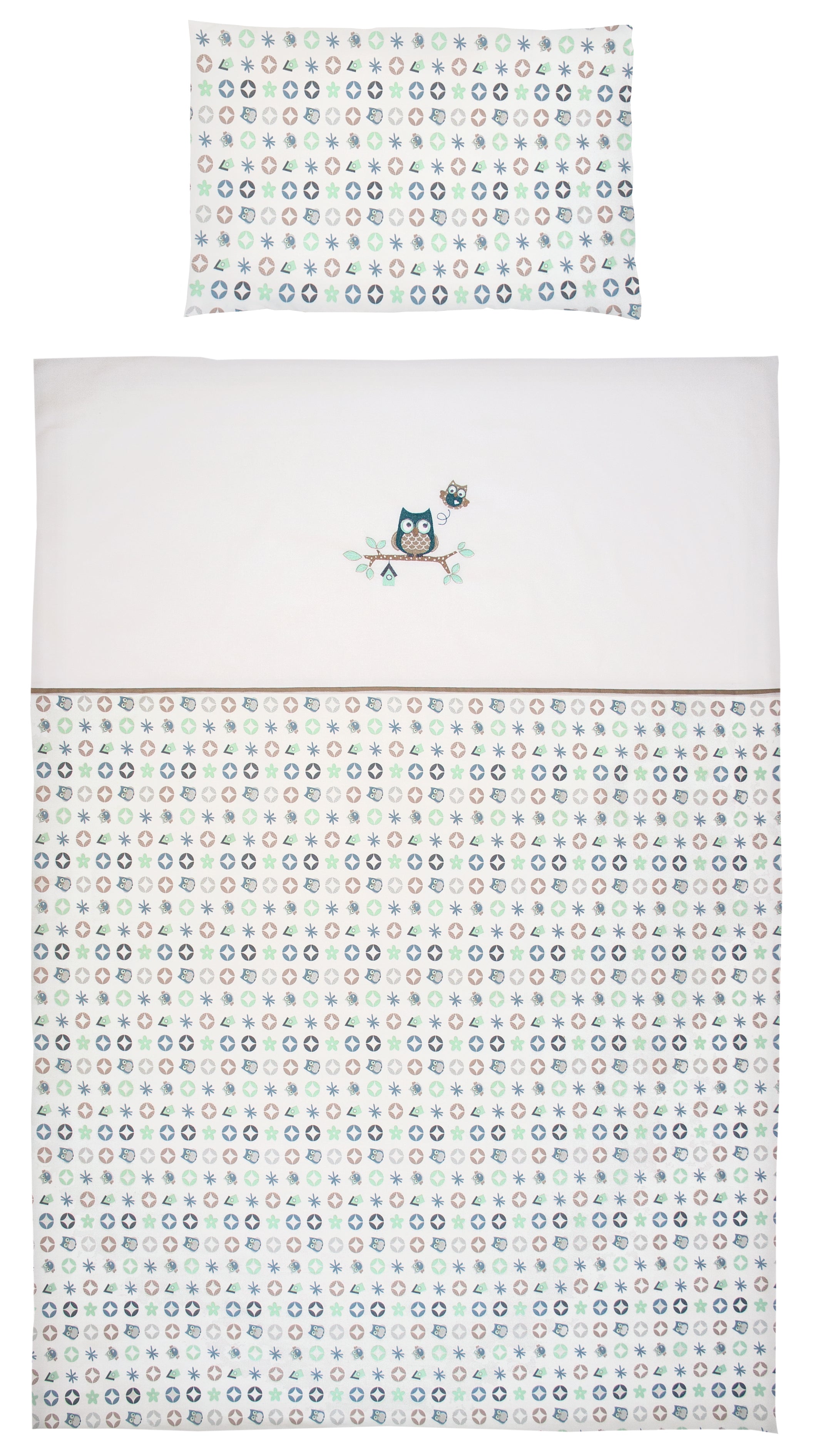 Bettset Owl Family 4tlg. inkl. gratis Fixleintuch Tencel