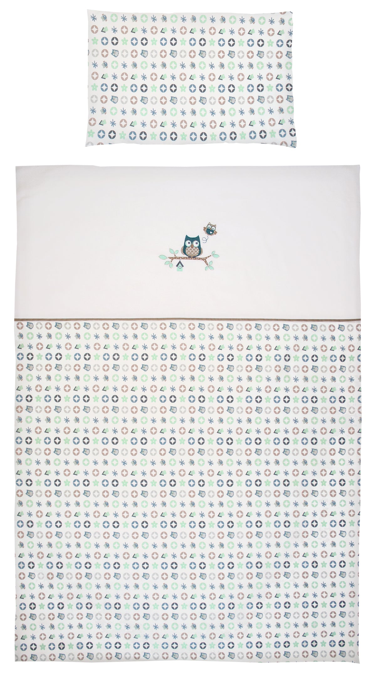 Bettset Owl Family 4tlg. inkl. gratis Fixleintuch Tencel