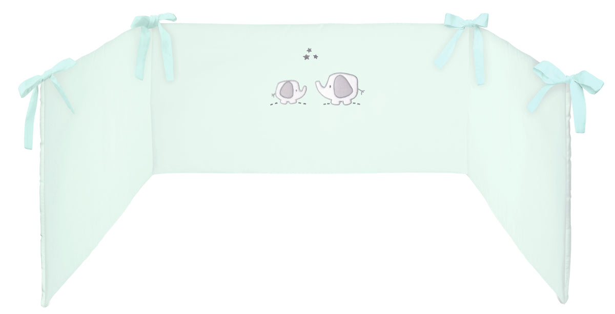 Bettset Mini Elephant mint 4tlg. inkl. gratis Fixleintuch Tencel