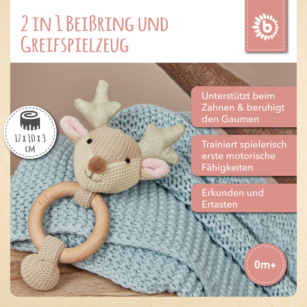 Bieco Greifling Reh Lia mit Rassel