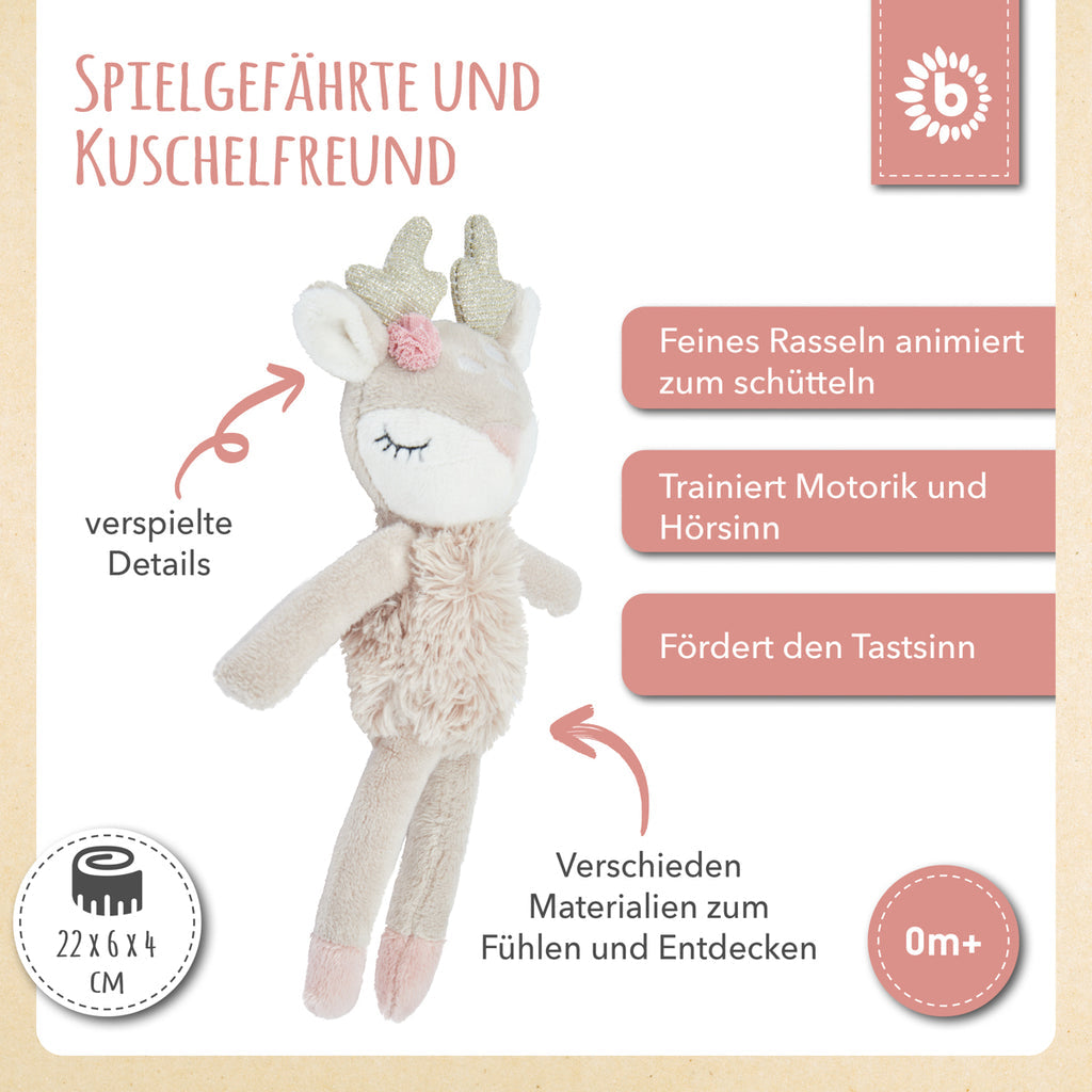 Bieco Spielfigur Reh Ella mit Rassel