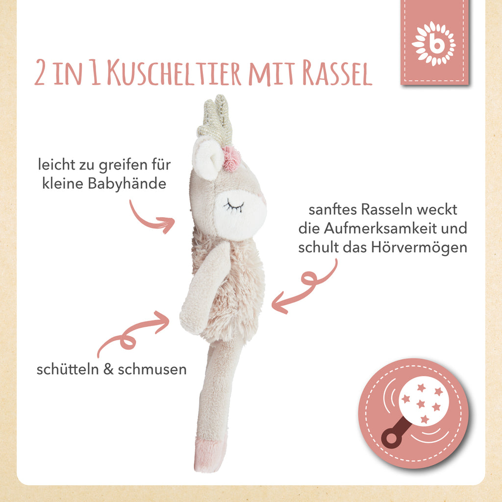 Bieco Spielfigur Reh Ella mit Rassel