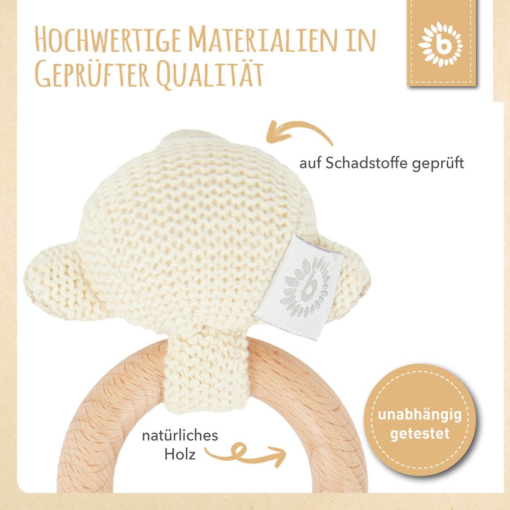Bieco Greifling Schaf mit Rassel