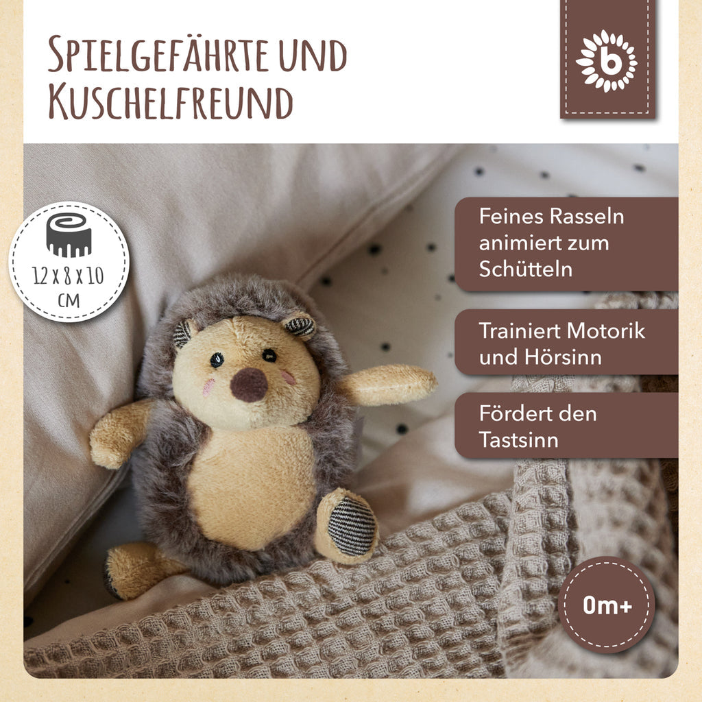 Bieco Spielfigur Igel Piksi 12 cm mit Rassel