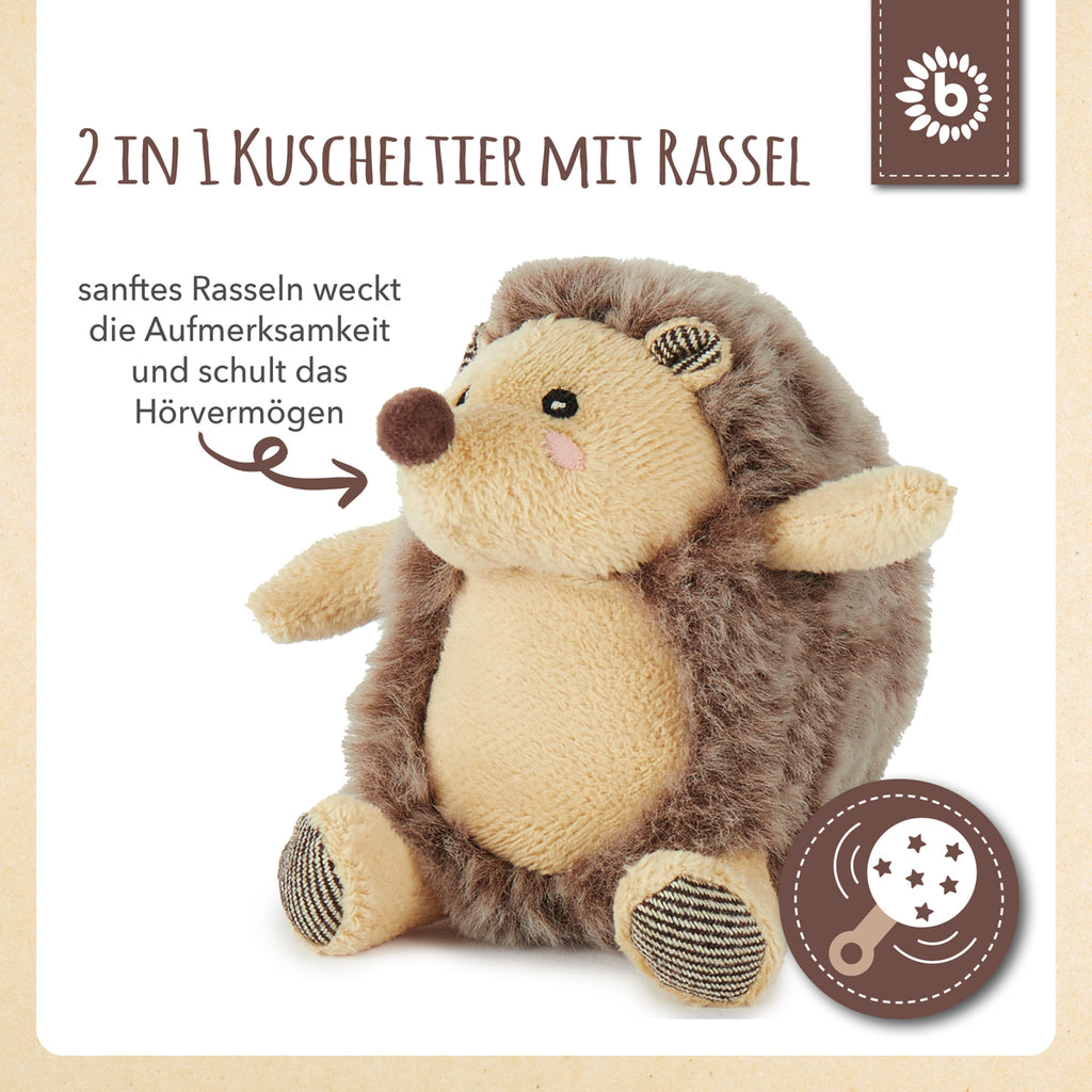 Bieco Spielfigur Igel Piksi 12 cm mit Rassel