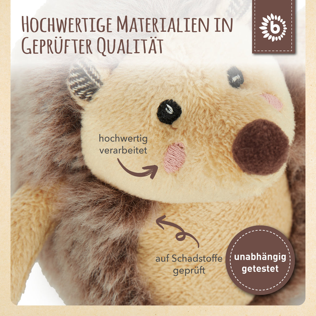 Bieco Spielfigur Igel Piksi 12 cm mit Rassel