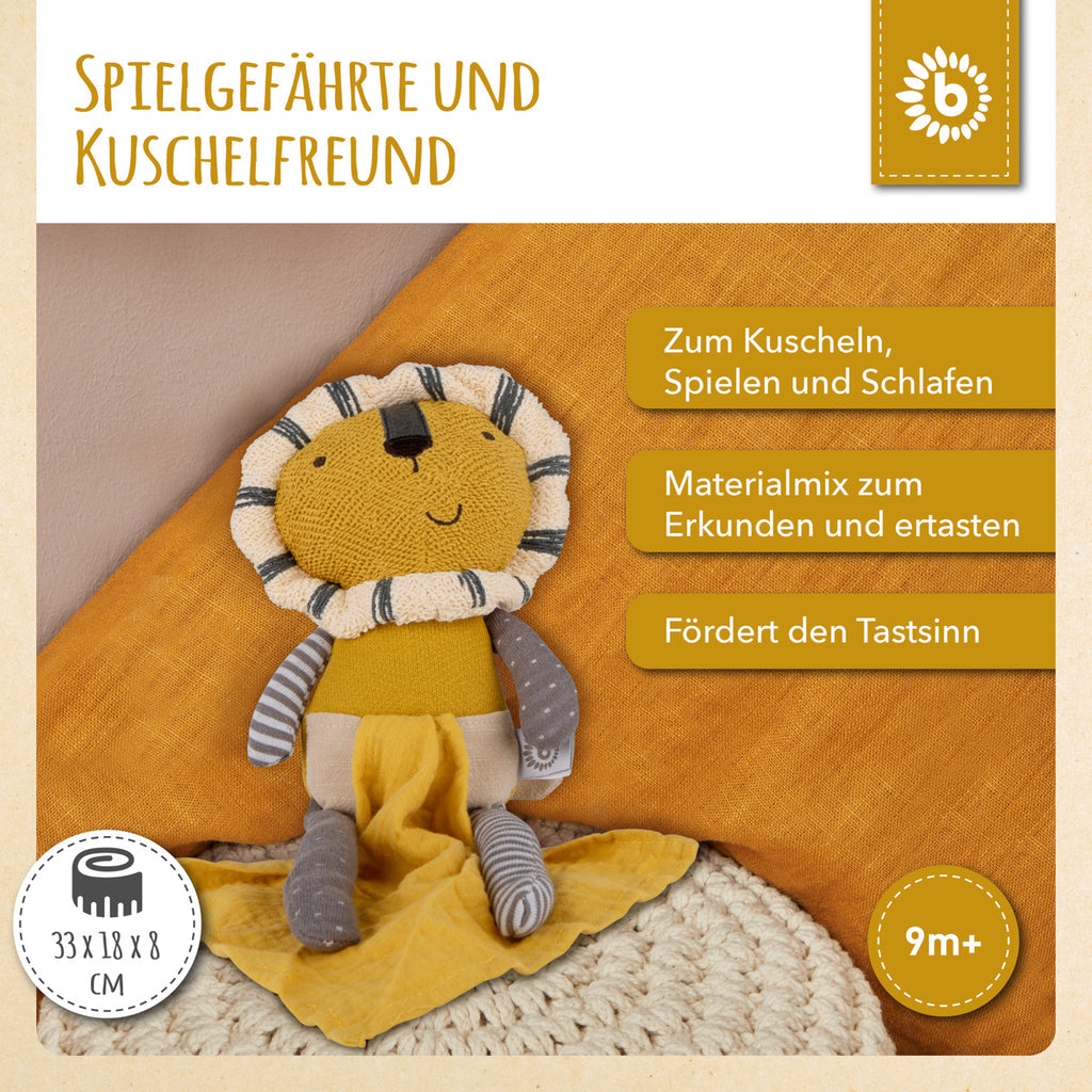 Bieco Kuscheltier Löwe mit Schmusetuch