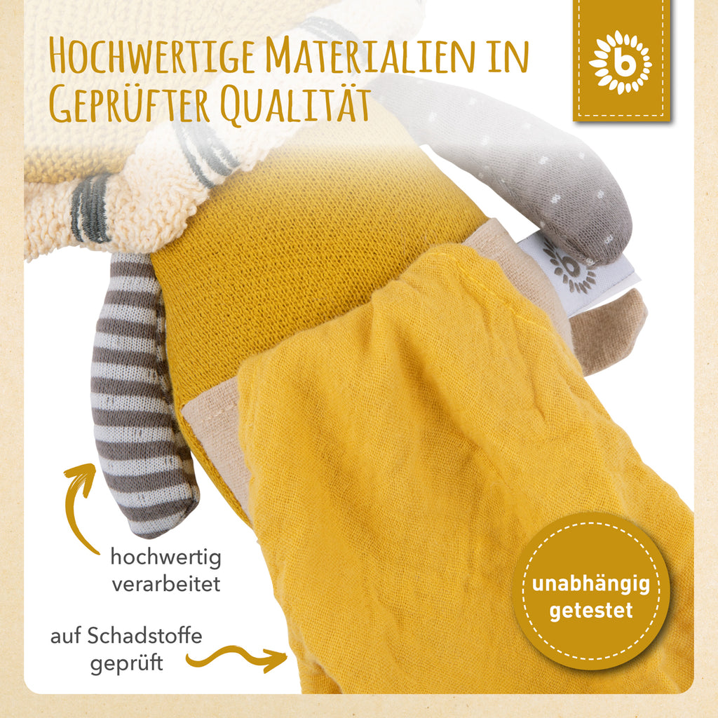 Bieco Kuscheltier Löwe mit Schmusetuch