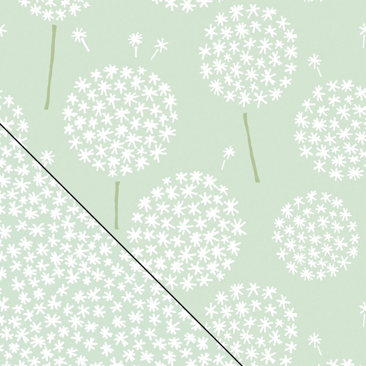 Theraline Stillkissen Das Original Theraline inkl. Dessin 163 "Pusteblume zartgrün"