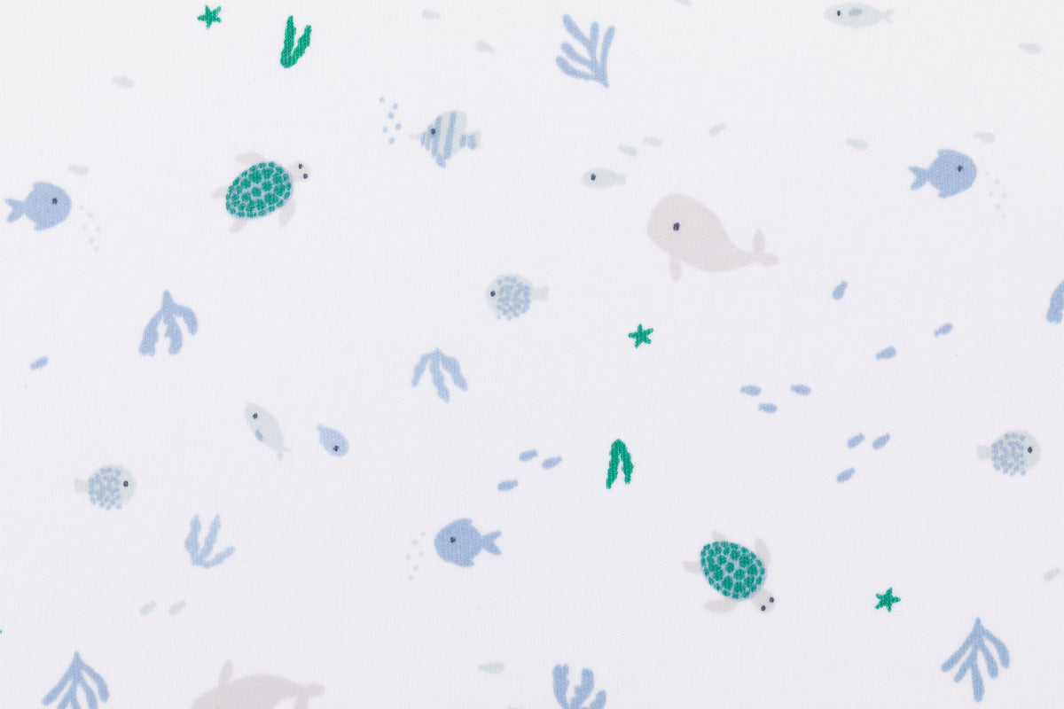 Fillikid Schlafsack mit Beinen - Ocean weiss