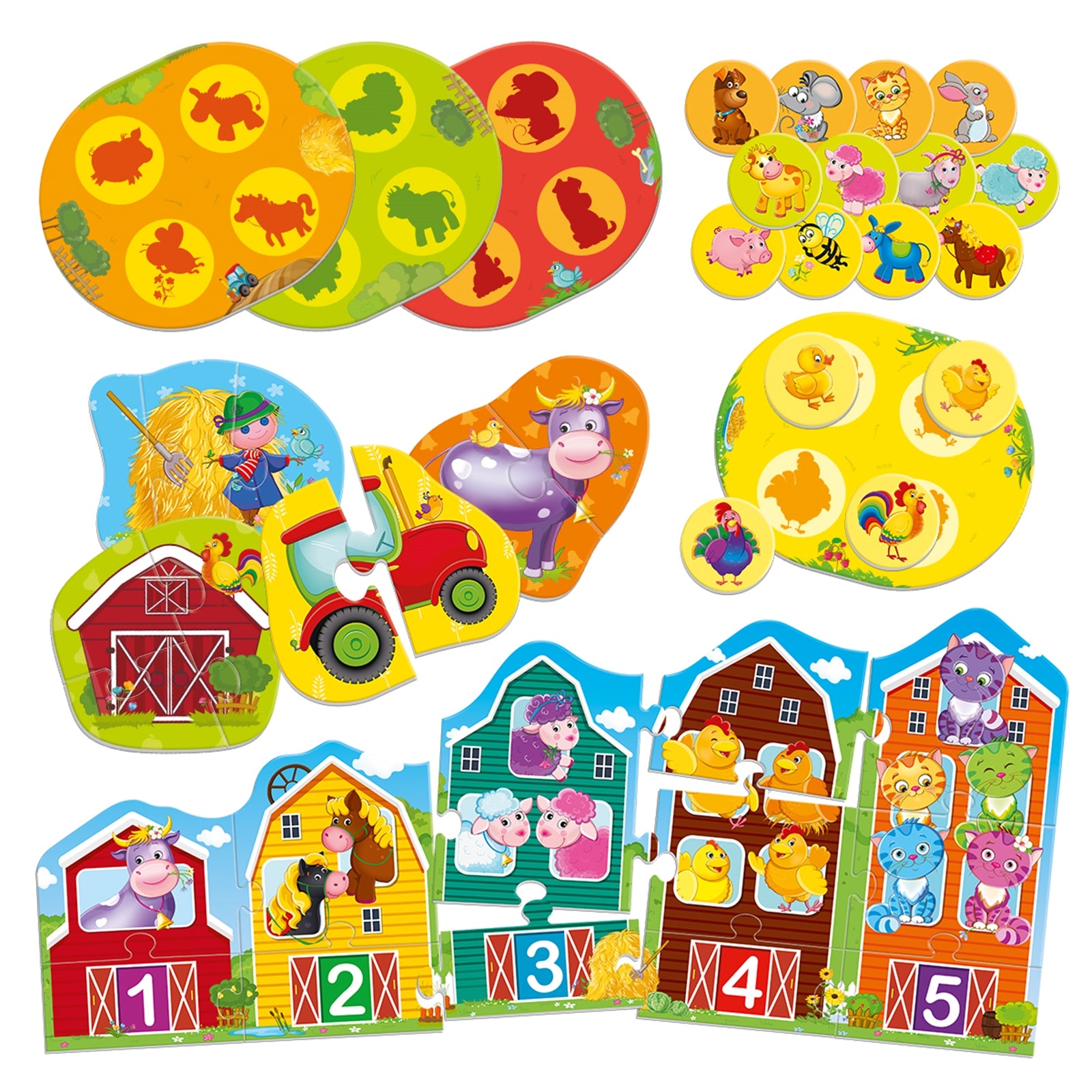 ROTER KÄFER Lernspiel für Kleinkinder Bauernhof