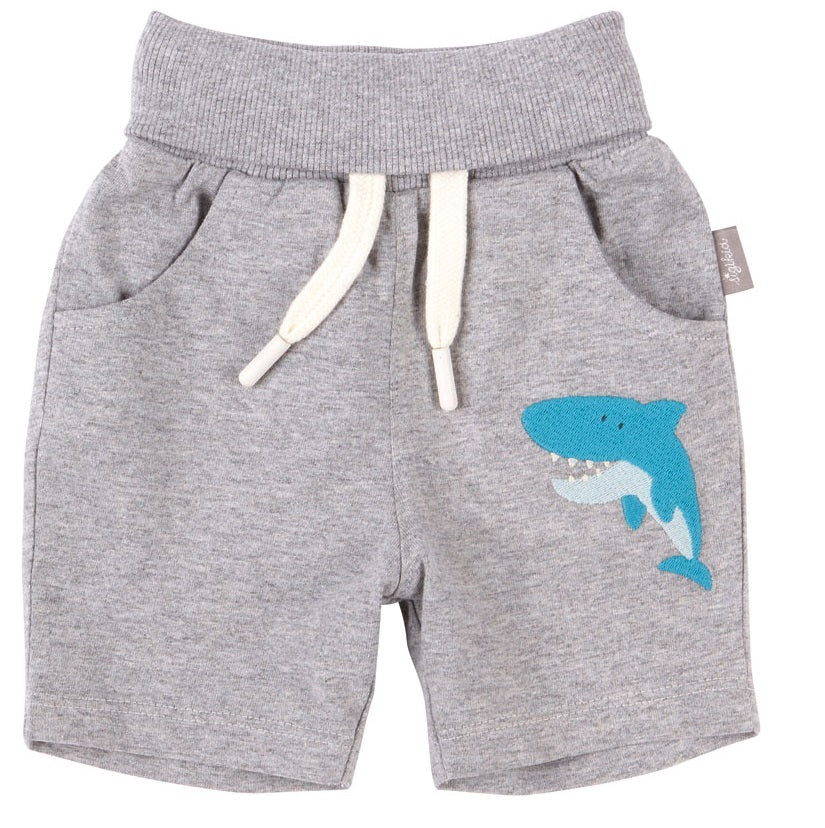 Sigikid Graue Baby Bermuda mit Haifisch Motiv