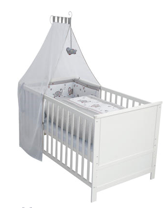 Roba Komplettbettset 70x140cm weiss - Jumbo twins SONDERAKTION