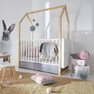 Kinderbett mit Schublade PINETTE 70x140cm