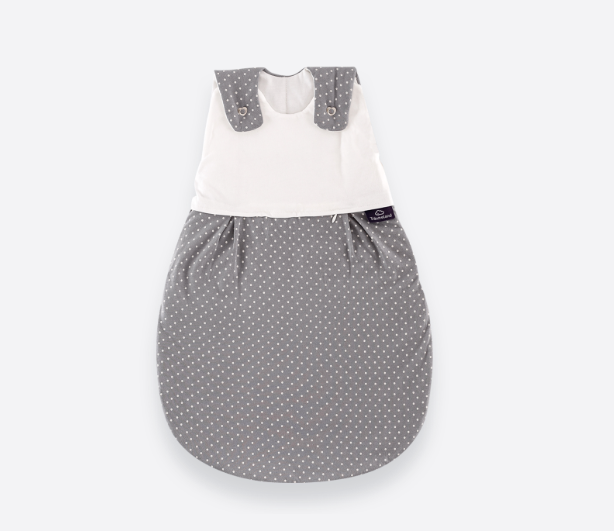 Träumeland LIEBMICH Schlafsack Pünktchen grau