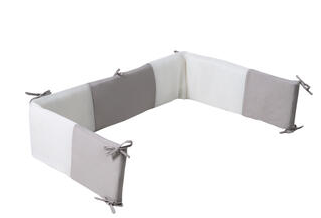 Roba Nestchen Air PLUS safe asleep - Jersey grau