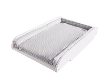 Roba Wickelplatte inkl. Wickelauflage 'taupe kariert'