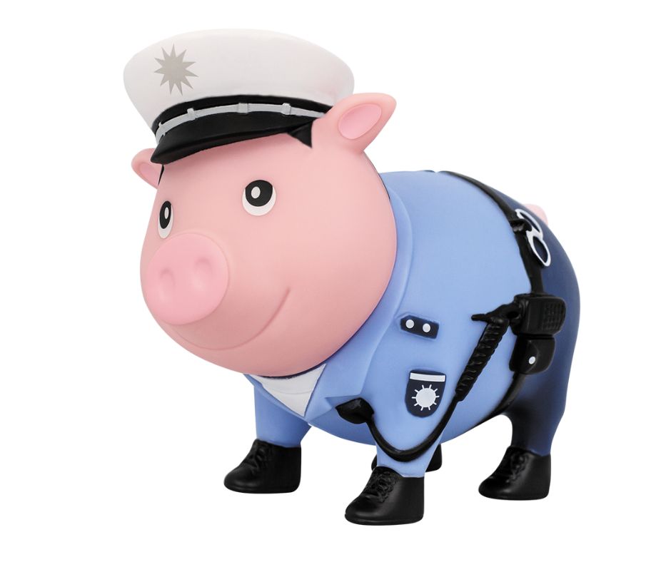 Lilalu Polizist Sparschein Biggys