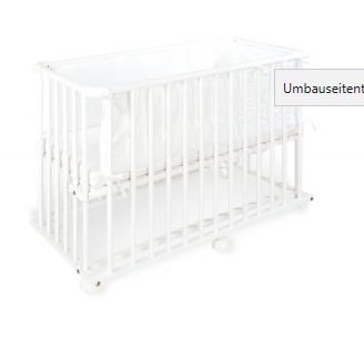 Pinolino Umbauseitenteil für Anstellbettchen 'Anja'