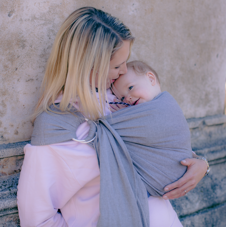 Amazonas Tragetuch Ring Sling grau, 180 cm