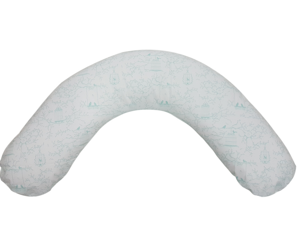 Bisal Stillkissen Vögel mint & mint uni