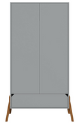 BISAL Schrank 2-türig LOTTA grau