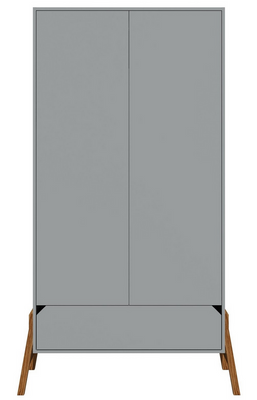 BISAL Schrank 2-türig LOTTA grau