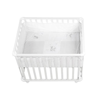 Roba Laufgitter 100x75cm weiss - Fox & Bunny