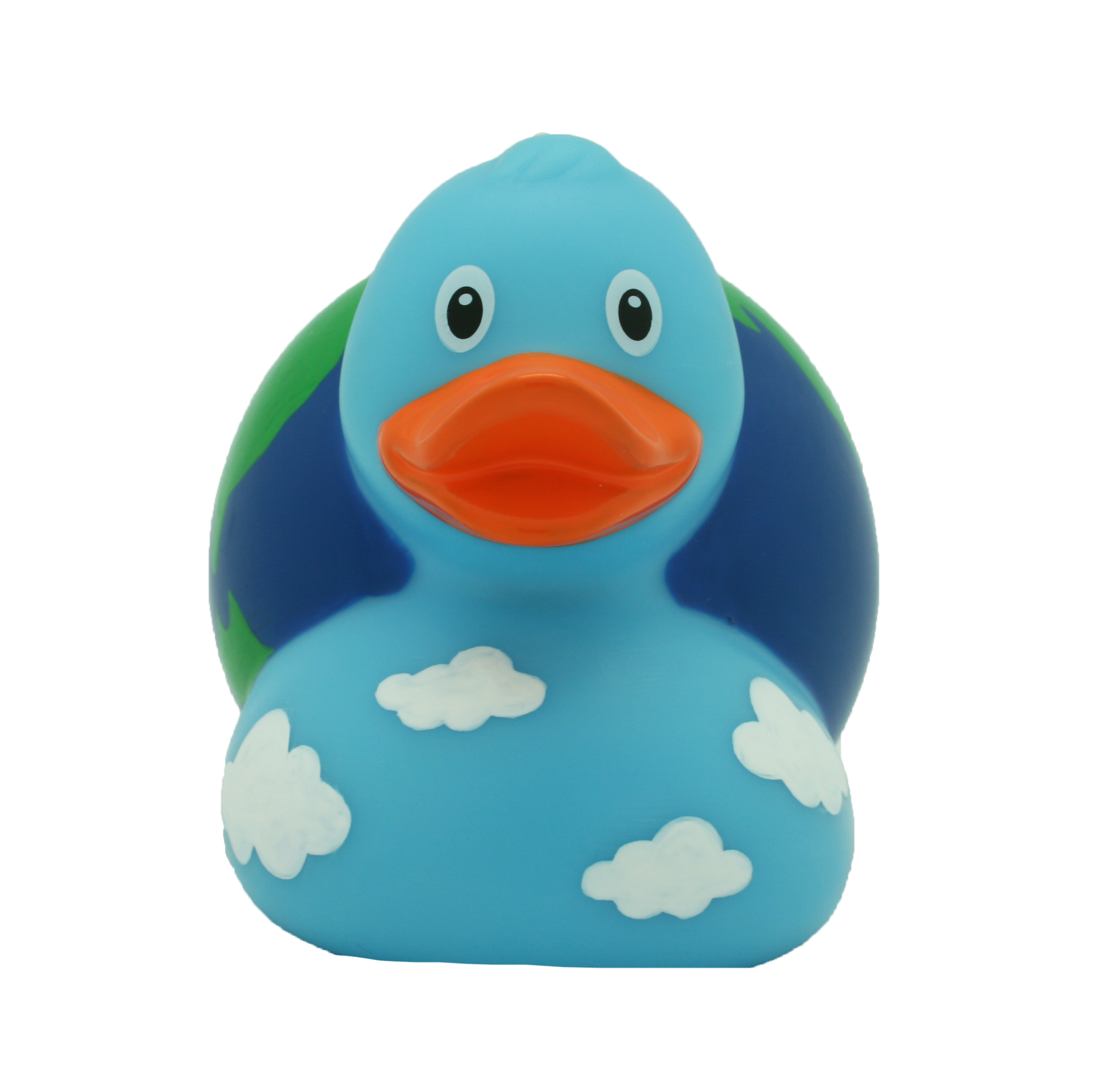 Lilalu Ente Weltkugel