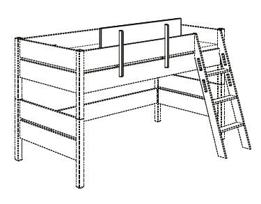 PAIDI TIAGO Sicherheits-Ergänzungen für Spiel-, Hoch- und Etagenbetten