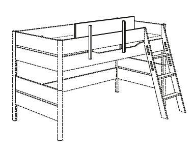 PAIDI YLVIE Sicherheits-Ergänzungen für Spiel-, Hoch- und Etagenbetten
