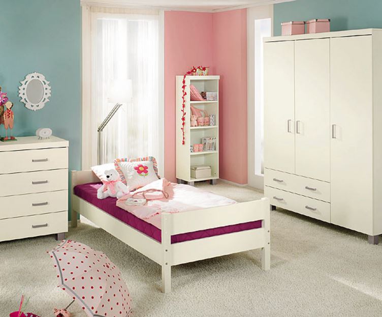 PAIDI BIANCOMO Schrank 3 Türen mit 2 Schubladen