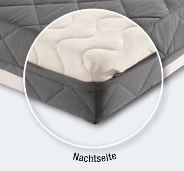 PAIDI Mehrzonen-Kaltschaum-Gemini-S-Matratze 200cm mit Duo-Bezug Mikrofaserstoffe