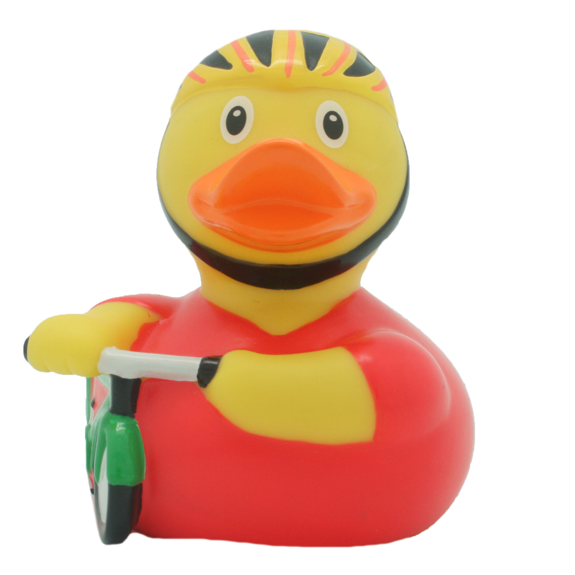 Lilalu Ente Radfahrer