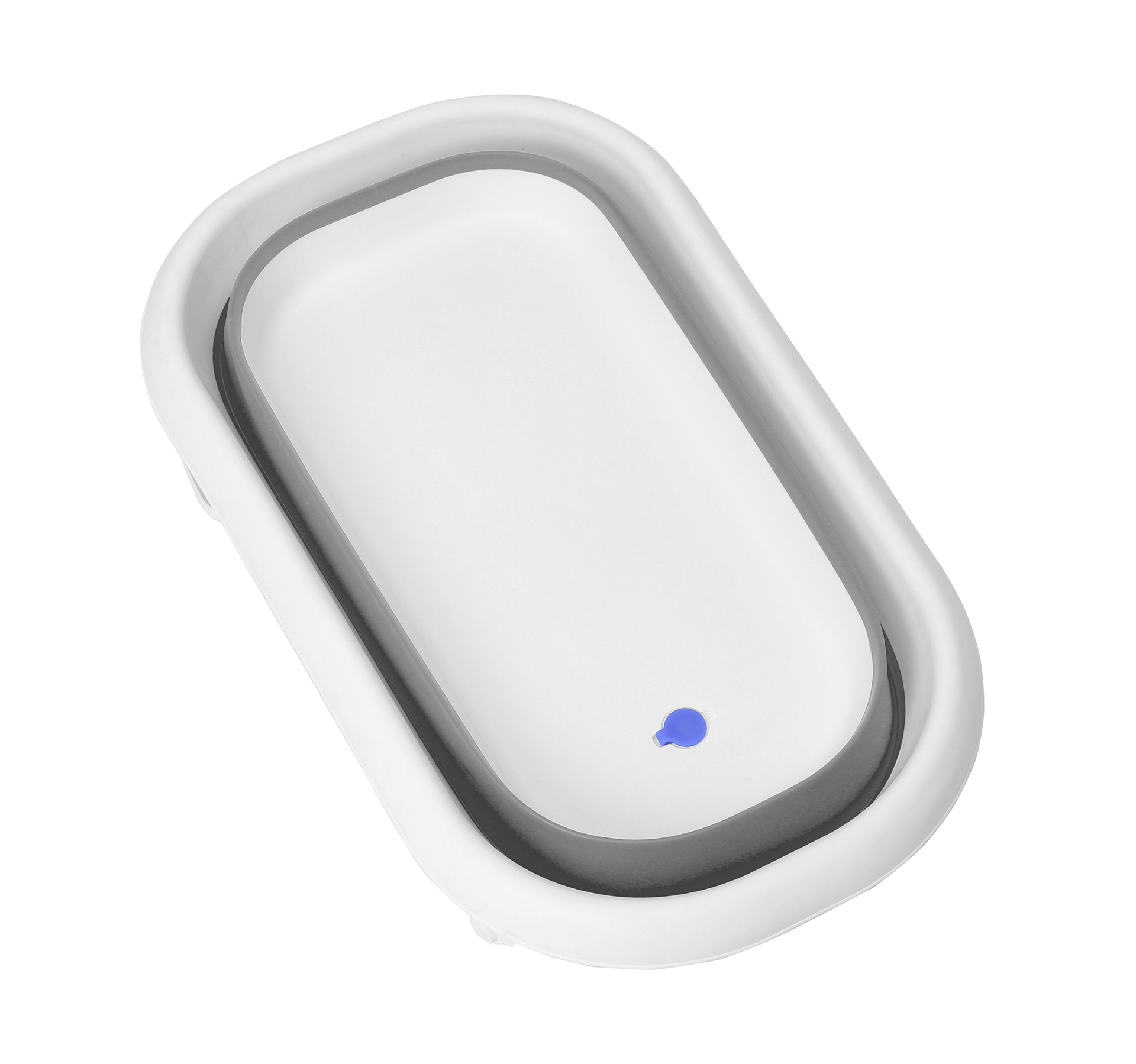 Rotho Baby Bath 2 go Faltwanne stone grey/white