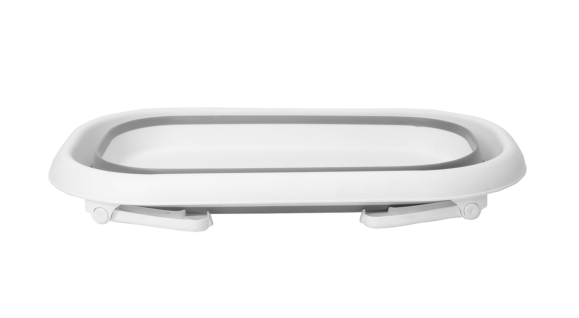 Rotho Baby Bath 2 go Faltwanne stone grey/white