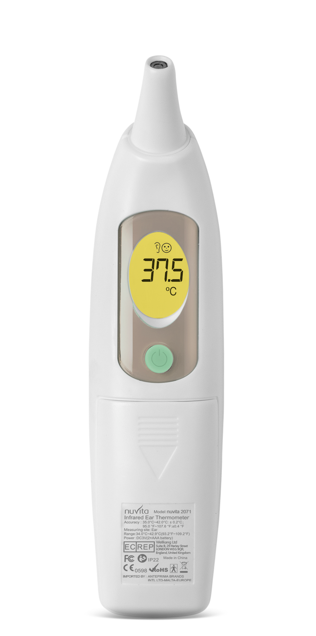 Nuvita Digitaler Ohr- Fieberthermometer mit Infrarot 2071