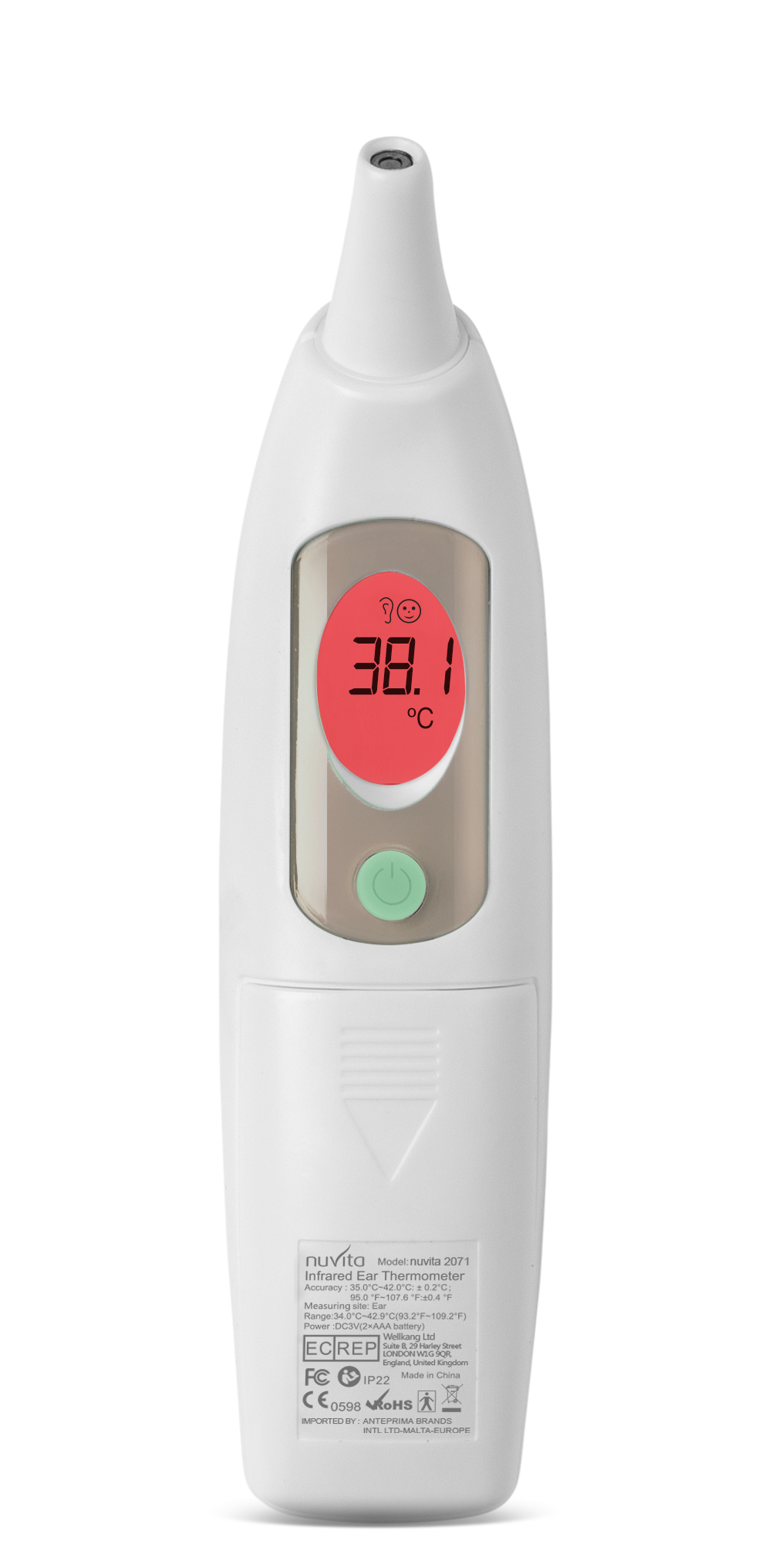 Nuvita Digitaler Ohr- Fieberthermometer mit Infrarot 2071