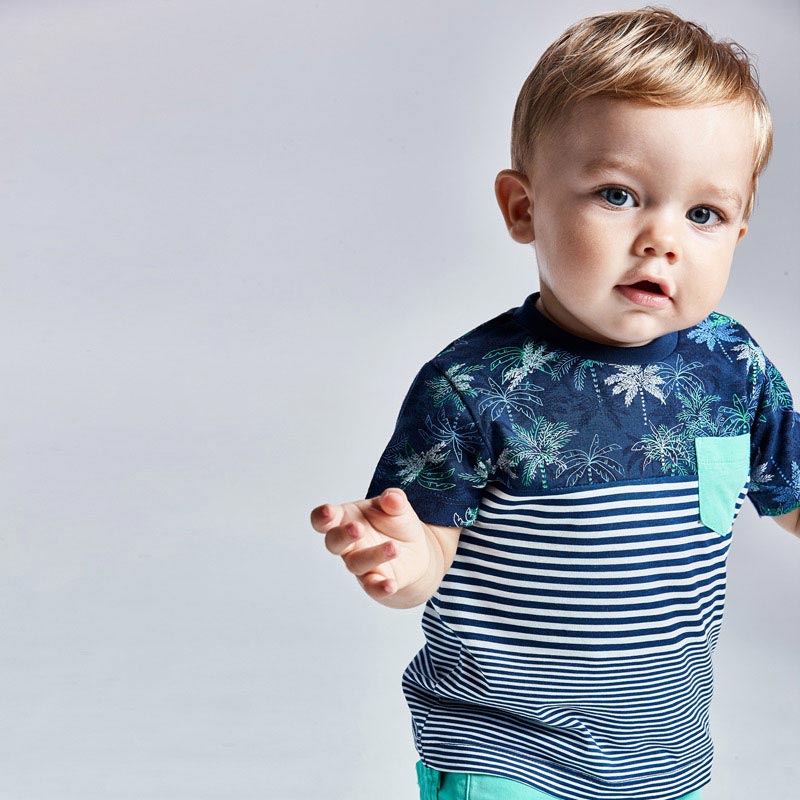 Mayoral T-Shirt Blocks Baby Jungen