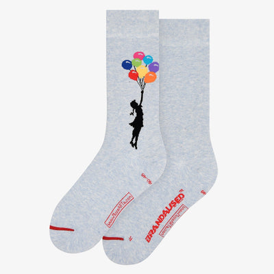Sockendesign Banksy Graffiti - Girl Floating Away