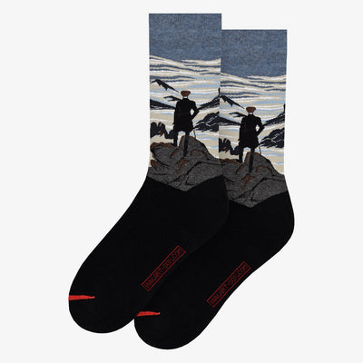 Sockendesign Caspar David Friedrich - Der Wanderer über dem Nebelmeer