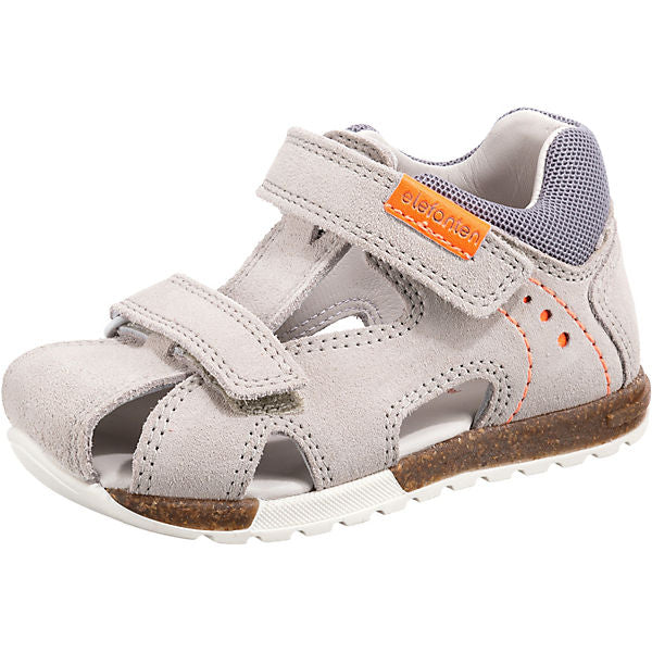 Elefanten Lauflern-Sandalen SEVEN SATCHI grau/orange