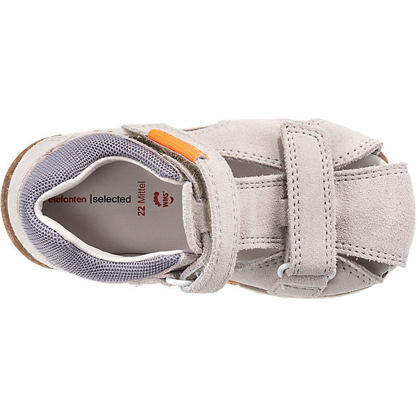 Elefanten Lauflern-Sandalen SEVEN SATCHI grau/orange